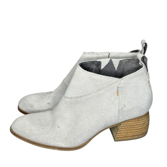 TOMS Women’s Leilani Booties – Drizzle Grey Suede – Size 7 - Picture 5 of 8